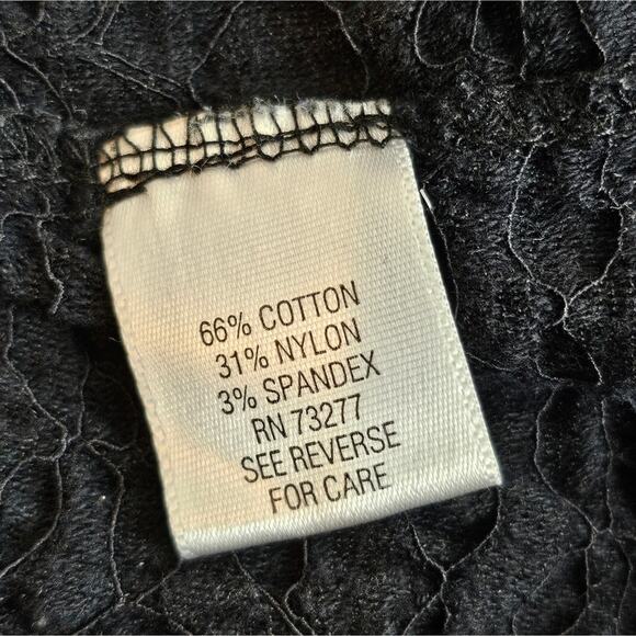 Croft and Barrow Long Sleeve Lightweight Black Textured Shirt Medium - Picture 4 of 7